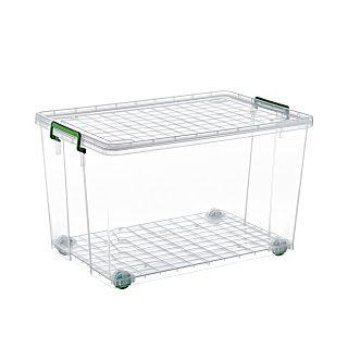 Δοχείο αποθήκευσης ορθογώνιο με ρόδες 2625 75L 36,5*40*63cm