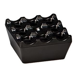 Σταχτοδοχείο αντιανεμικό μελαμίνης μαύρο