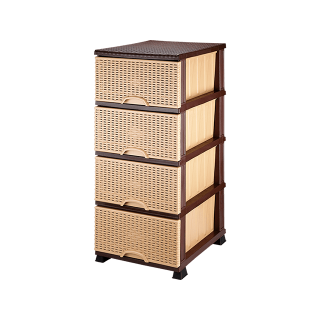 Συρταριέρα αποθήκευσης 44x38x91 ρατταν μπεζ