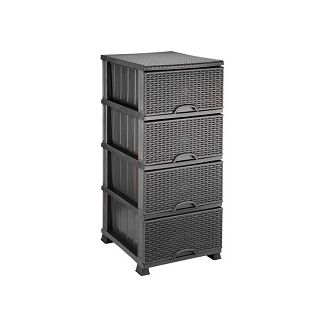 Συρταριέρα αποθήκευσης 44x38x91 ρατταν μολυβί