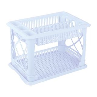 Πιατοθήκη δυόροφη πλαστική με δίσκο