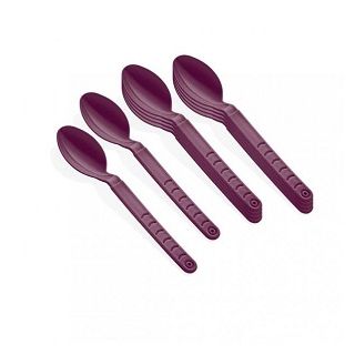 Κουτάλι πλαστικό χρωματιστό 12τμχ.