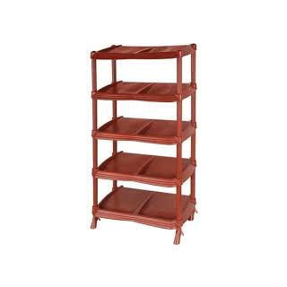 ΠΑΠΟΥΤΣΟΘΗΚΗ ΠΛΑΣΤΙΚΗ ΜΕ 5 ΡΑΦΙΑ 31Χ50Χ90ΕΚ. ΚΑΦΕ