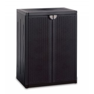 Ντουλάπα με ράφια “stile rattan” cm65x45x88h ΑΝΘΡΑΚΙ