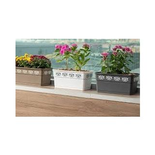 Ζαρντινιέρα με σχέδιο χρωματιστή AK 638 50εκ. +πιάτο