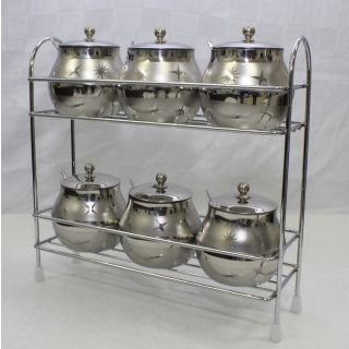 Σετ βαζάκια κουζίνας inox