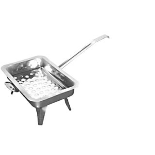 Καστανιέρα ορθογώνια με πόδια ανοξείδωτη